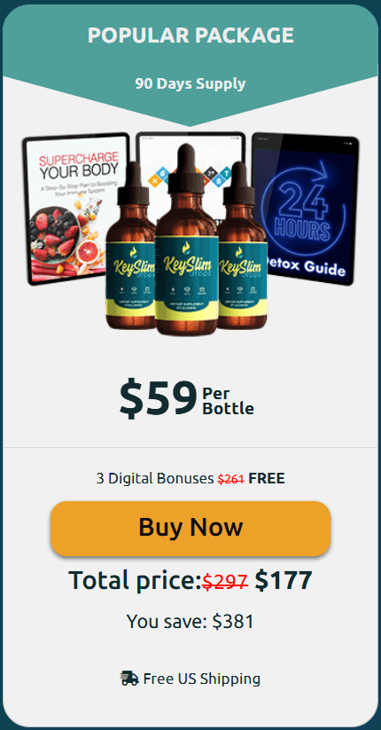 Keyslim order 3 bottle